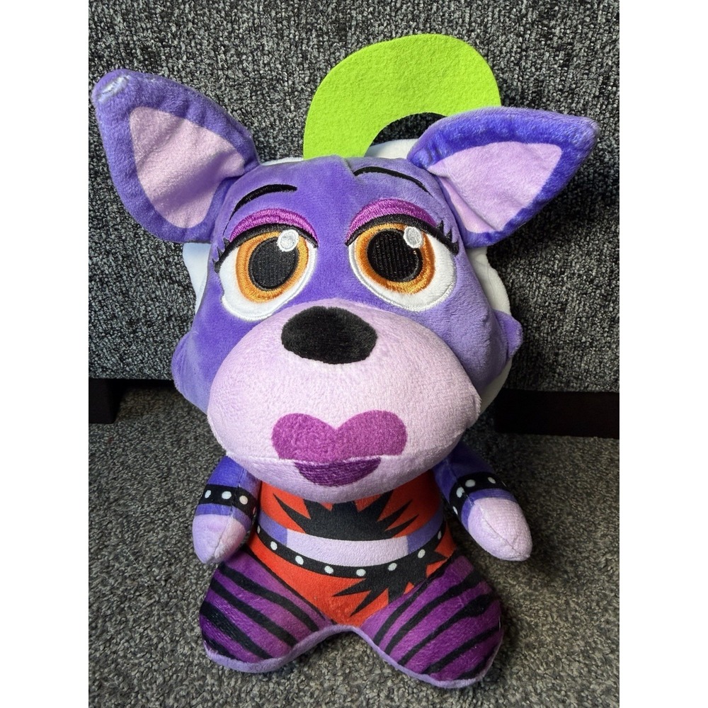 Five Nights At Freddy's FNAF Security Breach Roxanne Roxy Wolf Plush 12" Purple
